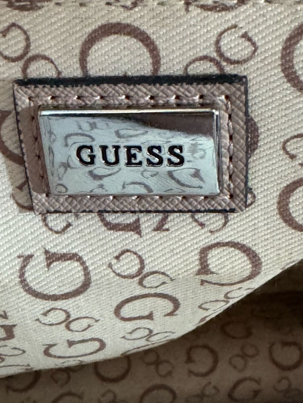 GUESS Women's Blush Pink Mini Backpack Logo Saffiano PVC Adjustable Straps - Picture 5 of 10
